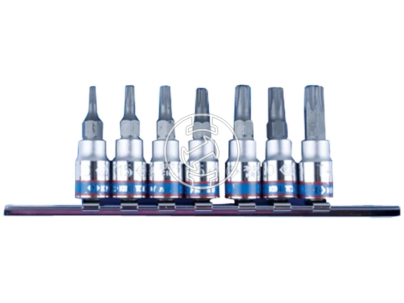 Kép: 7 reszes 14 -os furatos torx bitfejkeszlet sinen 2107PR.webp