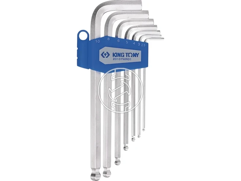 Kép: 7 reszes gombvegu hosszu imbuszkulcs keszlet 20107MR01.webp