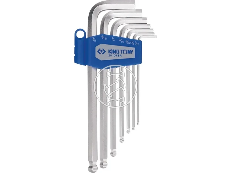 Kép: 7 reszes gombvegu hosszu imbuszkulcs keszlet coll 20107SR.webp