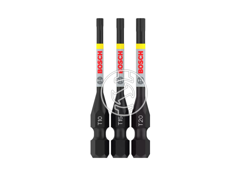 Bosch PRO Torx bit készlet T10, T15, T20, 55 mm, 3 db