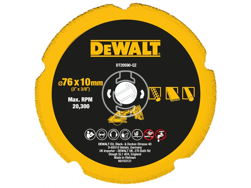 DeWalt gyémánt vágótárcsa 76 mm