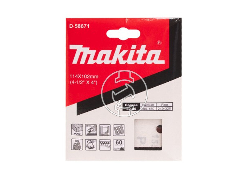 Makita rezgőcsiszoló papír 114x102 mm A60