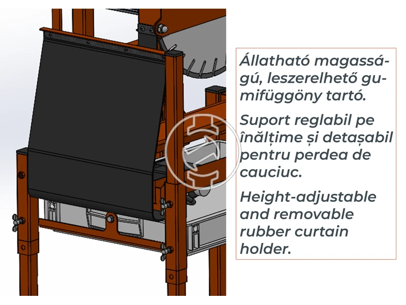 ZIVtec TTV400E elektromos asztali téglavágógép