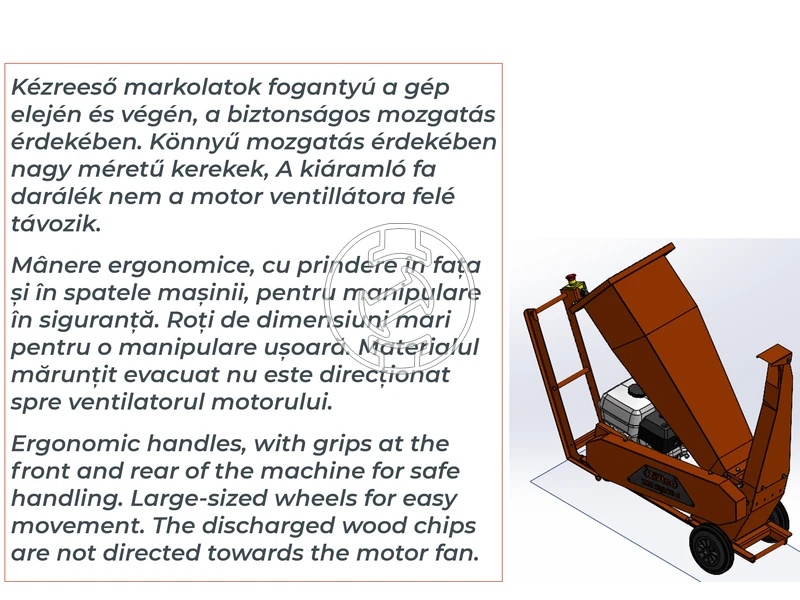 ZIVtec ZHA 200/70 R benzinmotoros ágaprítógép