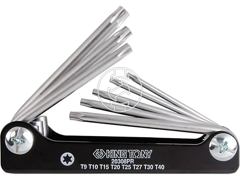 Kép: 8 reszes torxvegu imbuszkulcs keszlet T9-T40 20308PR.webp