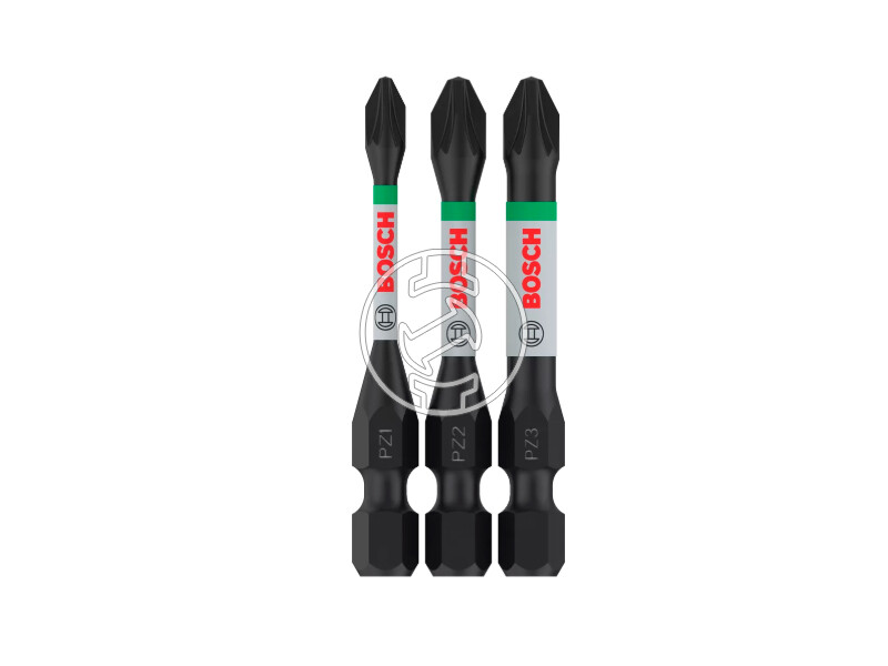 Bosch PRO Pozidriv bit készlet PZ1, PZ2, PZ3, 55 mm, 3 db