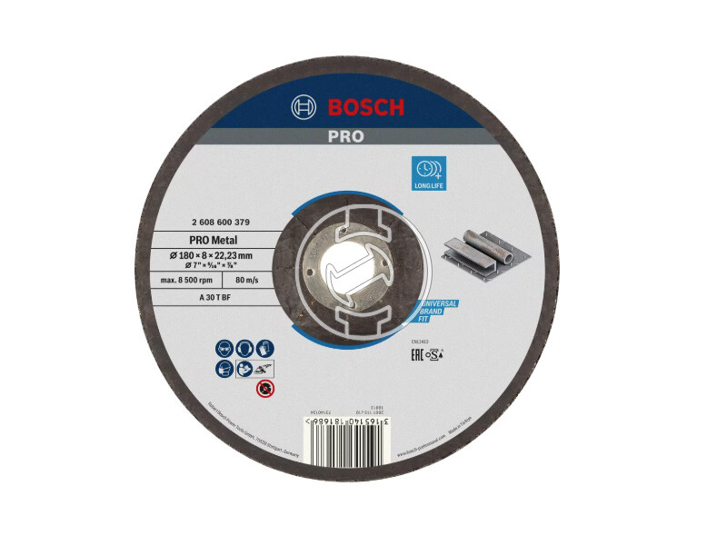 Bosch PRO Metal csiszolótárcsa 180 x 8 x 22,23 mm