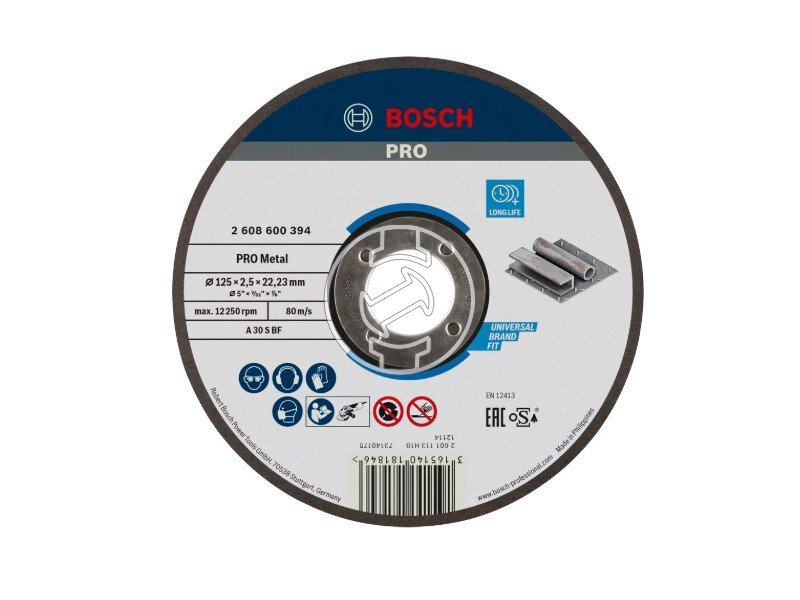 Bosch PRO Metal vágókorong 125 x 2,5 x 22,23 mm