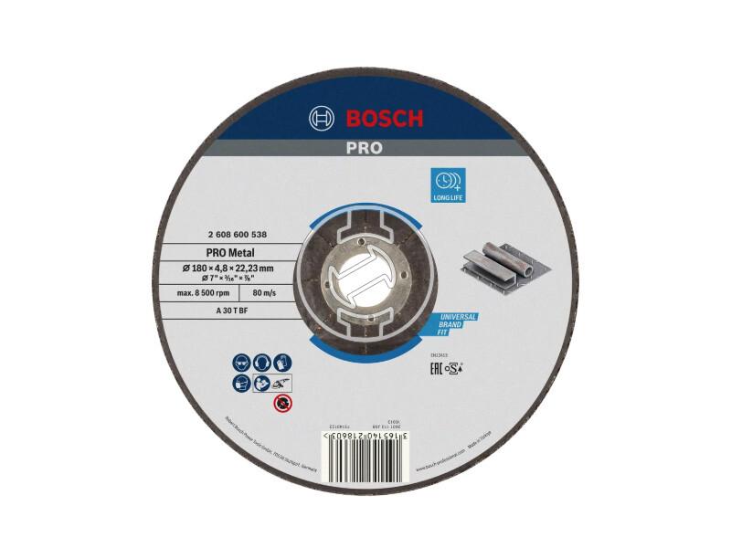 Bosch PRO Metal csiszolótárcsa 180 x 4,8 x 22,23 mm