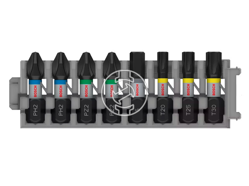 Bosch PRO Impact bit készlet PH2 (2 db), PZ2 (2 db), H5, T20, T25, T30, 25 mm, 8 db