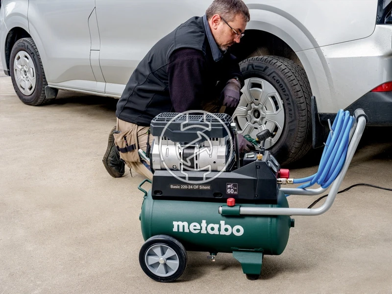Metabo Basic 220-24 OF Silent elektromos dugattyús kompresszor