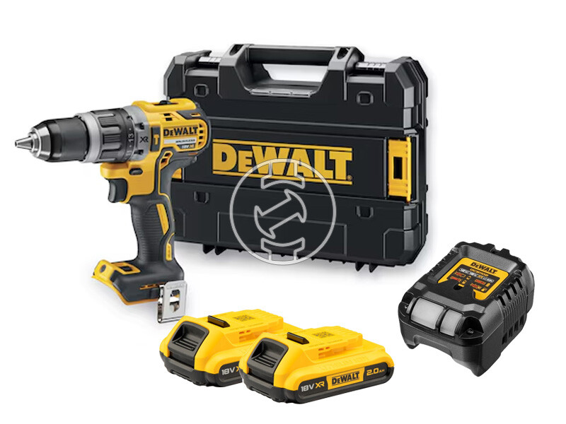DeWalt DCD796D2-QW akkus ütvefúró-csavarozó 18 V | 27 Nm/70 Nm | 1,5 - 13 mm | Szénkefementes | 2 x 2 Ah akku + töltő | TSTAK kofferben