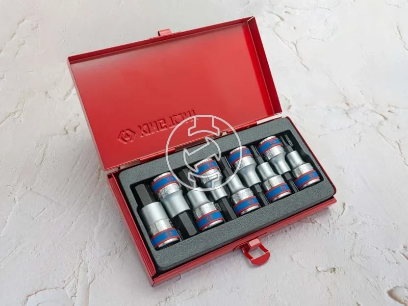 Kép: 9 reszes 12 -os hatszog bitfejkeszlet L55mm 4110PR.webp