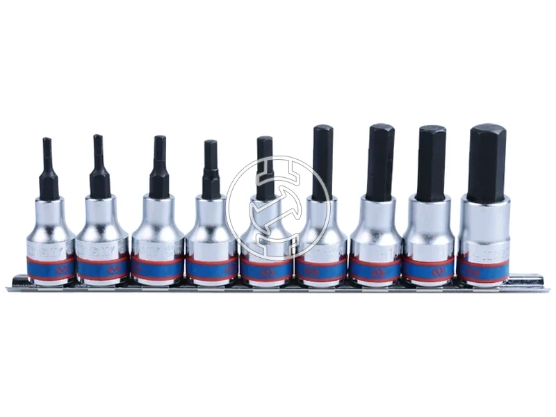 Kép: 9 reszes 12 -os kezi hatszog bitfejkeszlet L80mm sinen 4120PR10.webp