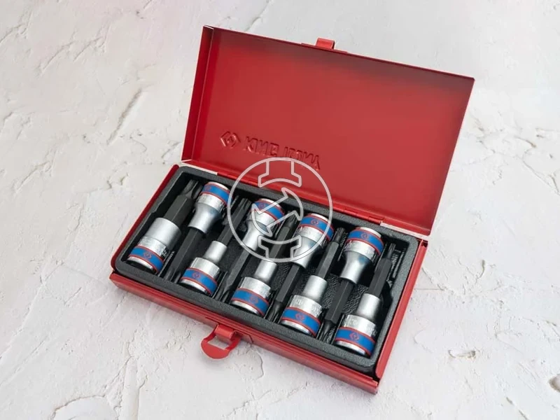 Kép: 9 reszes 12 -os torx bitfejkeszlet L80mm 4119PR.webp