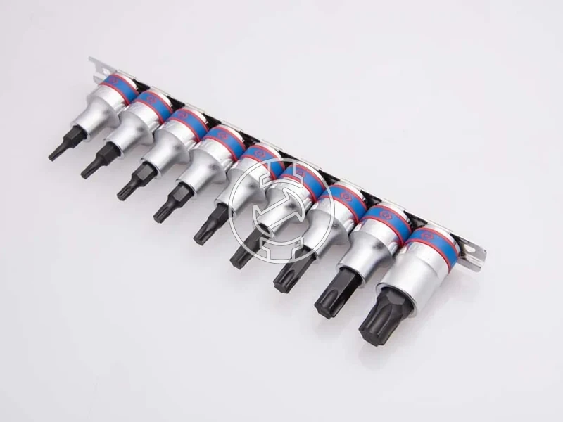 Kép: 9 reszes. 12 -os torx bitfejkeszlet. sinen 4109PR10.webp