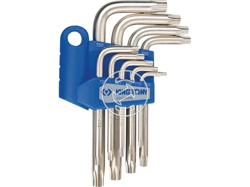 Kép: 9 reszes torxvegu furatos imbuszkulcs keszlet 20409PR.webp