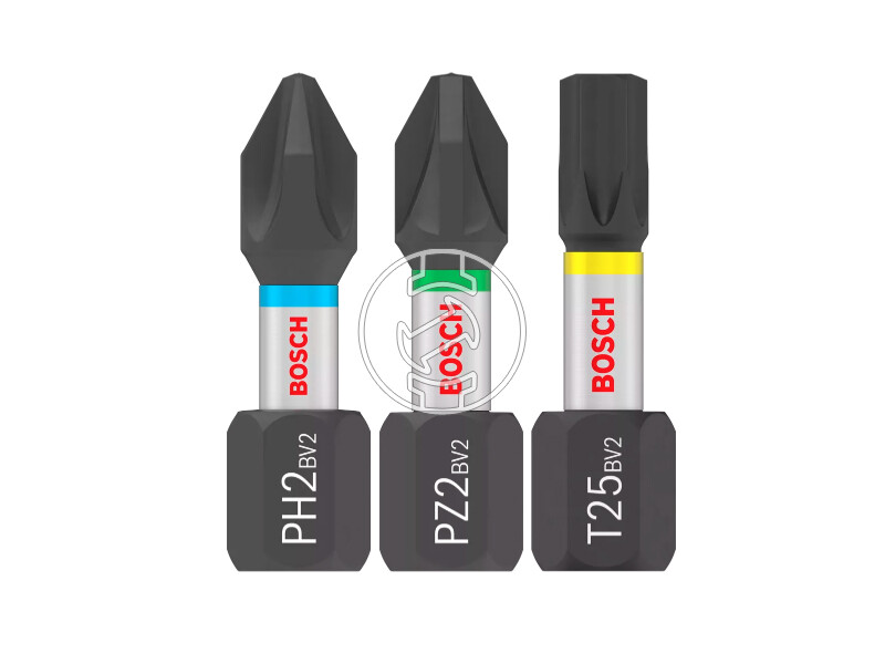 Bosch PRO Impact bit készlet PH2 (5 db), PZ2 (5 db), T20 (5 db), T25 (5 db), T30 (5 db), 25 mm