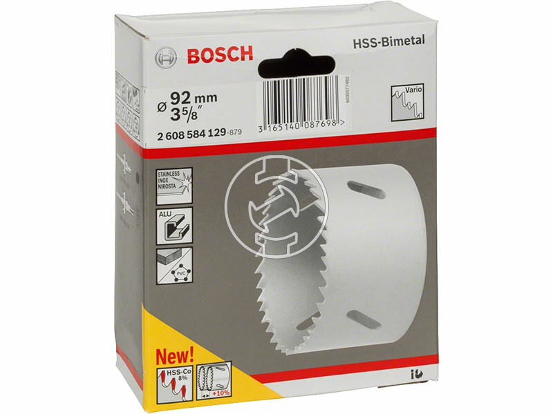 92 mm HSS-bimetál Standard körkivágó