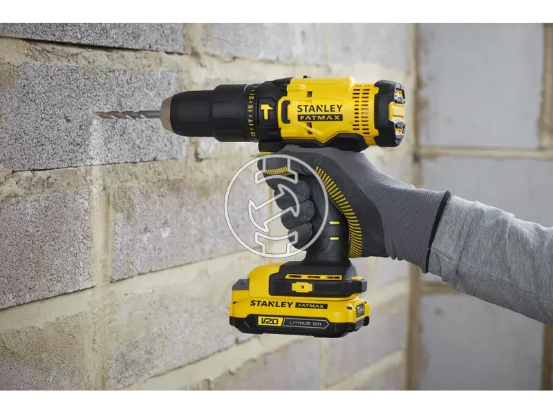 Stanley SFMCD711DSA-QW akkus ütvefúró-csavarozó V20 HD, 2 Ah / 4 Ah