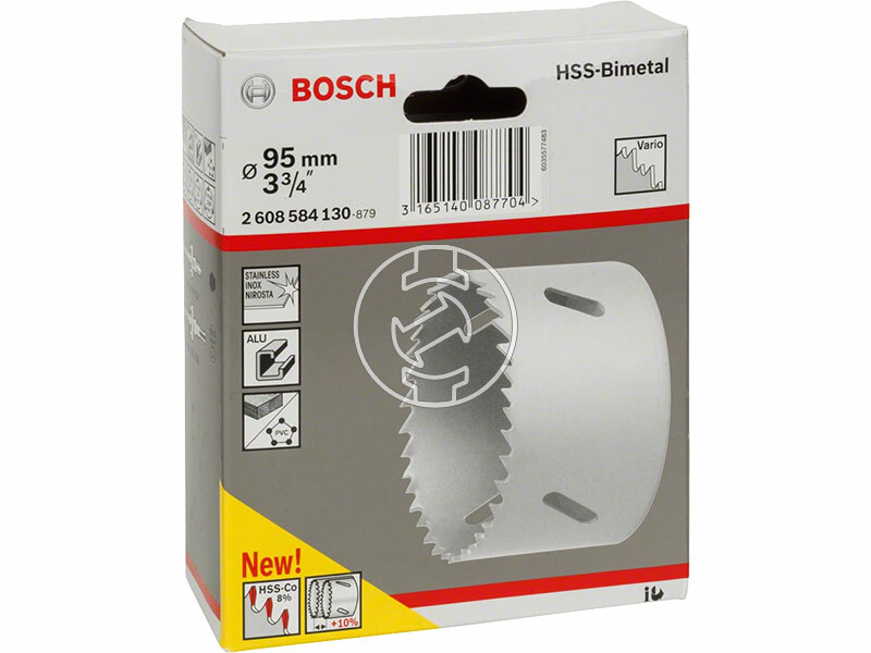 95 mm HSS-bimetál Standard körkivágó