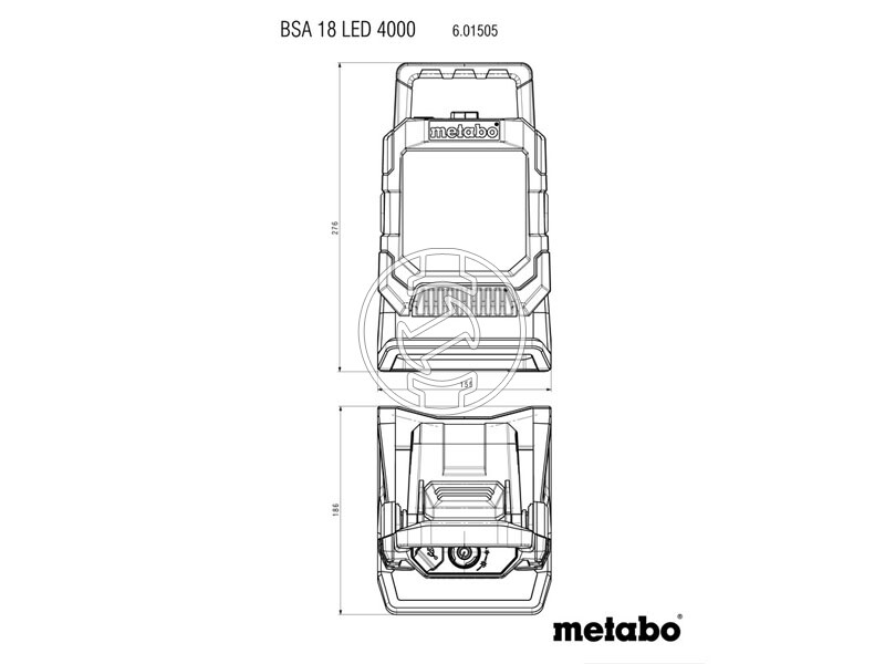 Metabo BSA 18 hordozható akkus LED reflektor