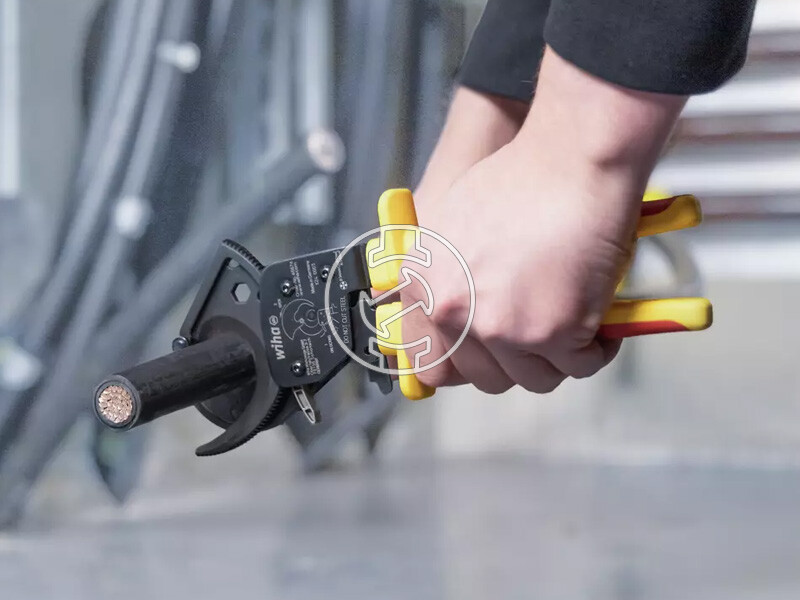 Wiha VDE 300 mm2-ig racsnis kábelvágó fogó, 275 mm