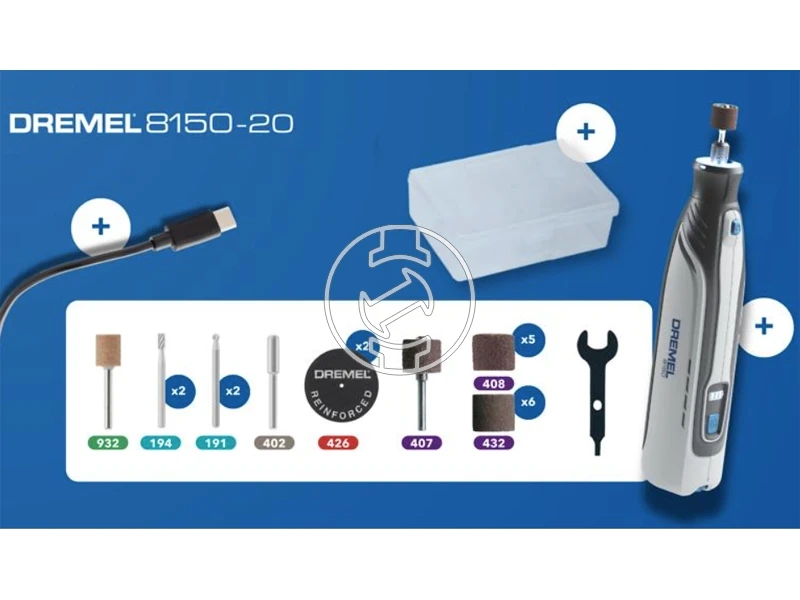 Dremel 8150 akkus forgófejes multigép 7,2 V I 5000 - 30000 ford./perc
