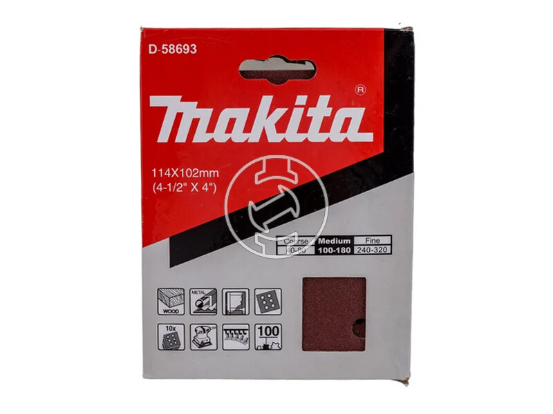 Makita rezgőcsiszoló papír 114x102 mm A100