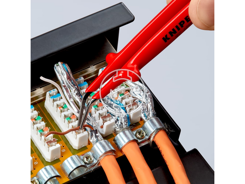 Knipex szigetelt műszerész csipesz Hajlított | 150 mm