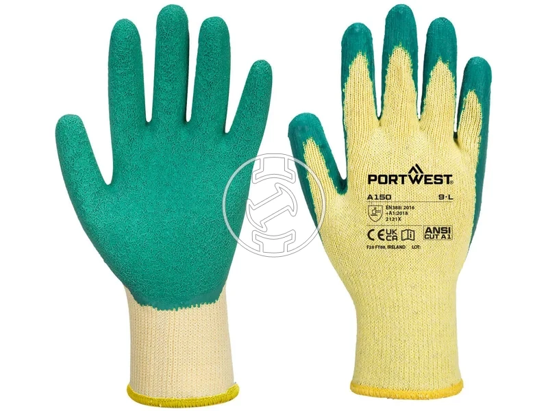 Kép: A150 - Classic Grip latex kesztyu - Zold.webp