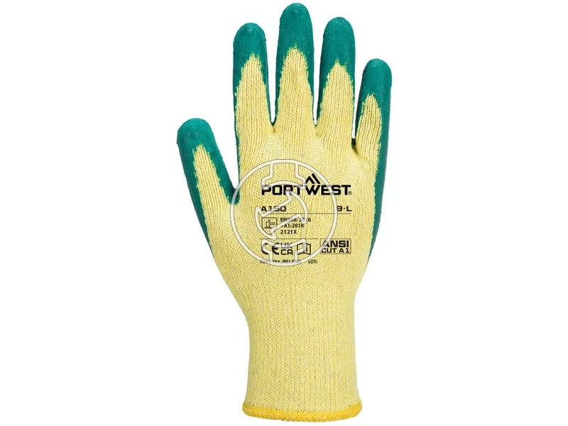 Kép: A150 - Classic Grip latex kesztyu - Zold.webp