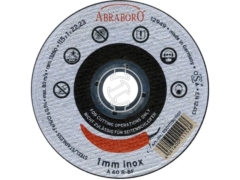 Kép: ABRABORO Chili INOX femvago korong 115 x 1.0 x 2223_0.webp