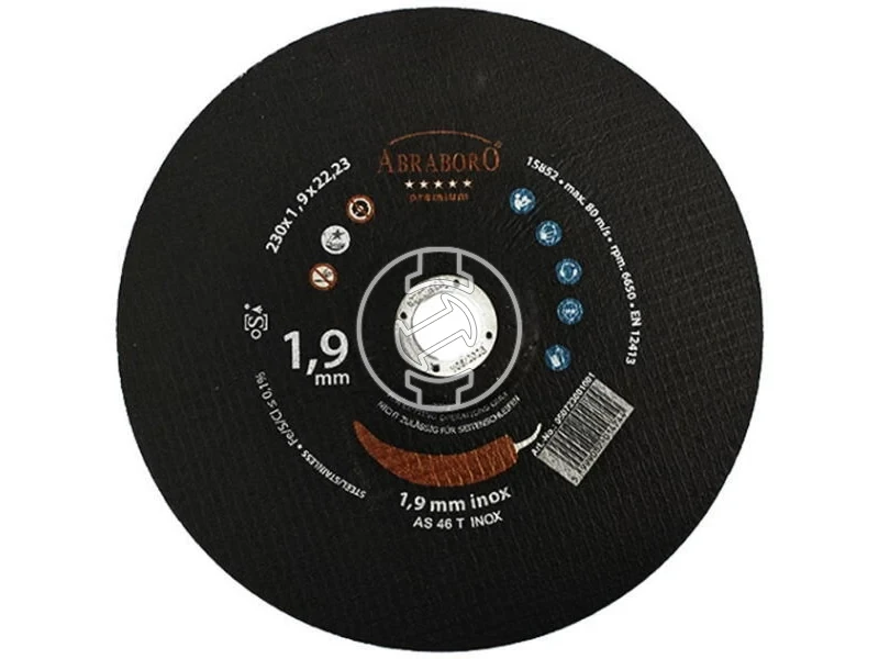 Kép: ABRABORO Chili INOX premium black 230 x 1.9 x 22_1.webp