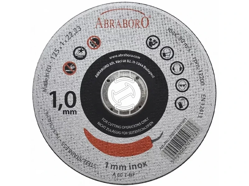 Kép: ABRABORO INOX Chili femvago korong 125x1.0x22_0.webp