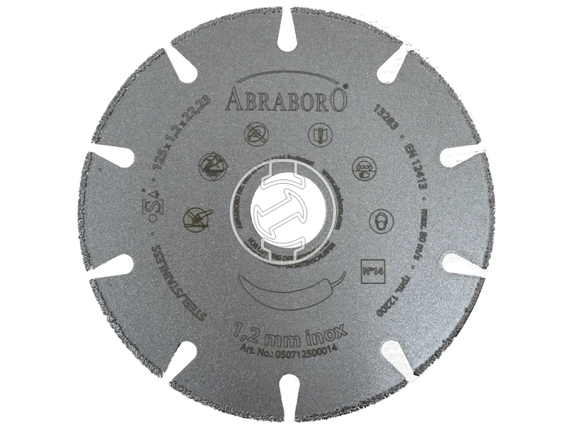 Kép: ABRABORO INOX gyemantszemcses vagokorong 125 x 12 x 2223_0.webp