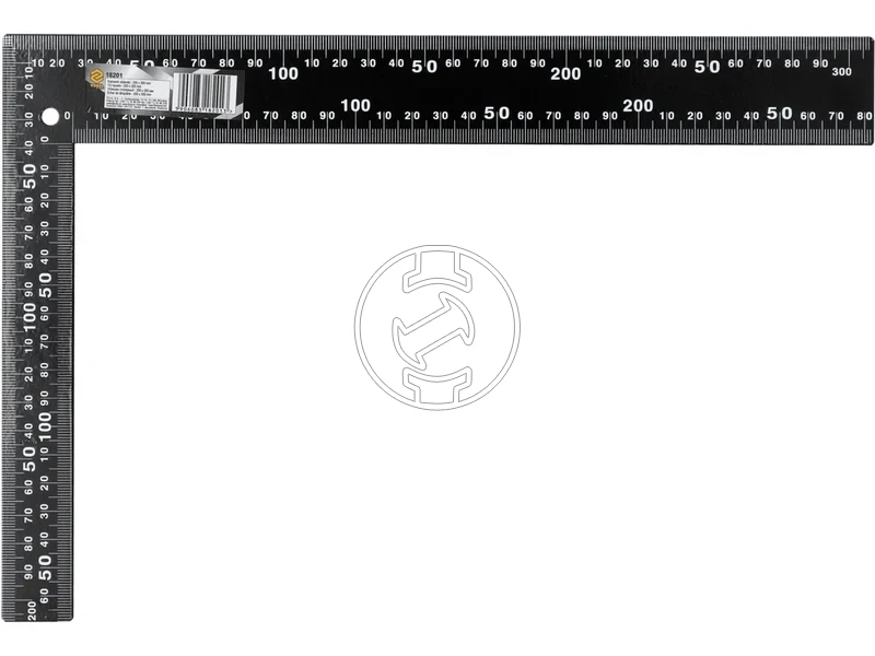 Kép: Acel asztalos derekszog fekete 300200 mm.webp