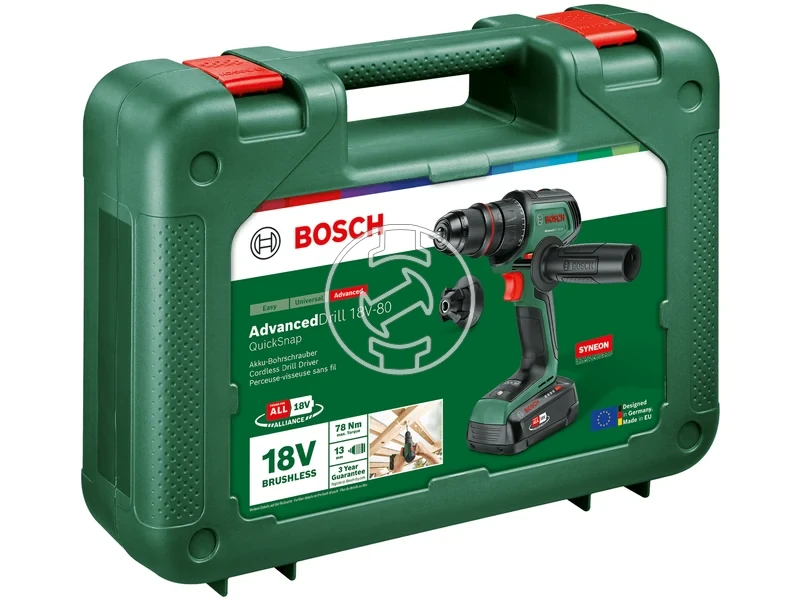 Kép: AdvancedDrill 18V-80 Quicksnap Akkus furocsavarozo 1x 25 Ah akkuval AL18V-20 toltovel kofferben.webp