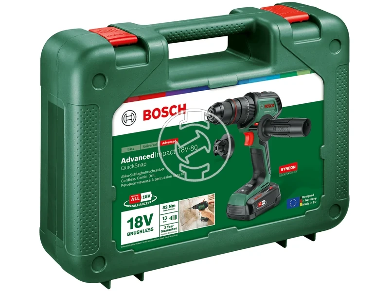 Kép: AdvancedImpact 18V-80 Quicksnap Akkus utvefuro-csavarozo 1x 25 Ah akkuval AL18V-20 toltovel kofferben.webp