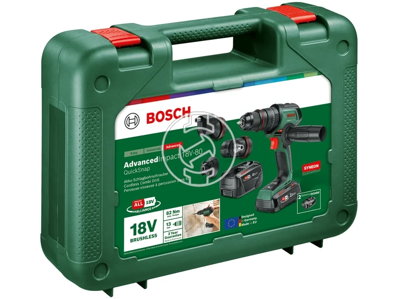 Kép: AdvancedImpact 18V-80 Quicksnap Akkus utvefuro-csavarozo 20 Ah akkuval 40 Ah akkuval AL18V-44 toltovel 3 tartozek kiegeszito kofferben.webp