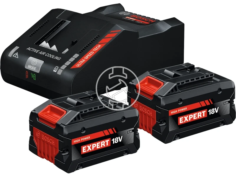 Kép: Akku szett 2x EXBA 18V-80 EXAL 18V-160 kartondobozban.webp
