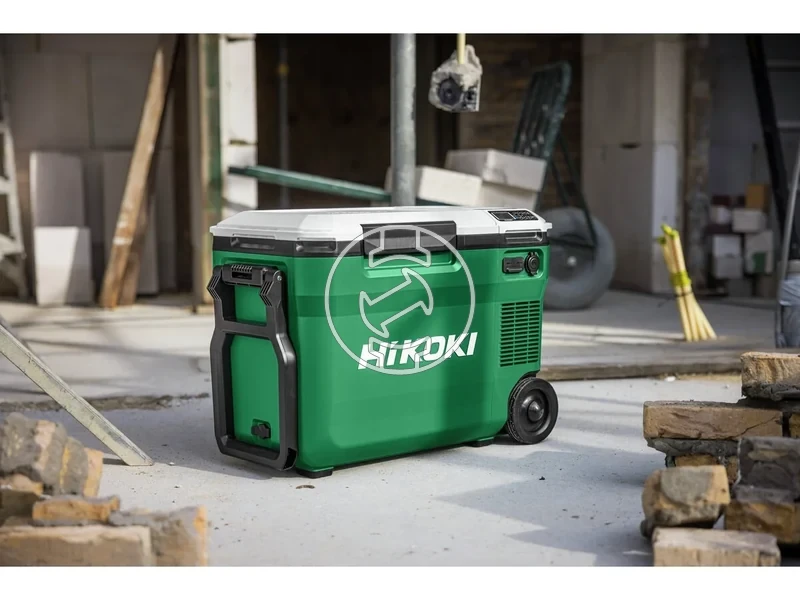 Kép: Akkus huto-futo tarolo 18V 24L -18C 60C 2 zonas USB-AC toltes 12V kimenet LED vilagitas halozatiautosakkus mukodes fogantyu kerekek akku es tolto nelkul 2 akkumulator hely.webp