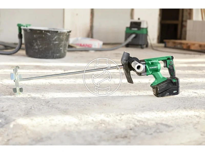 Kép: Akkus keverogep Eros szenkefe nelkuli motor 0-1.200 fordulatperc 0-500 fordulatperc Keveroszar atmeroje 150mm 47 kg Munkakapacitas 40 Ah 13 zsak MVA.webp