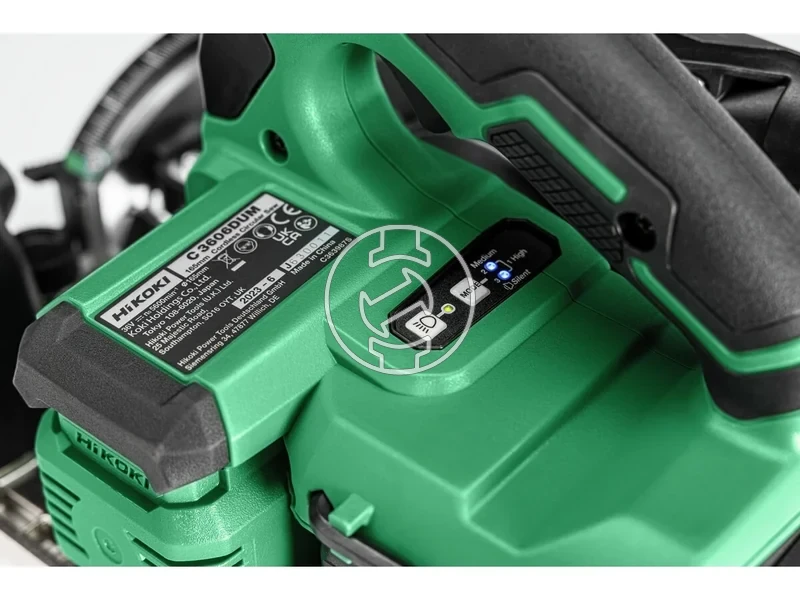 Kép: Akkus Korfuresz Vezetosinre rakhato 165mm vagasmelyseg 66mm3 sebesseg fordulatszam 200043005600perc motorfeknagy fenyereju LED 35Kg.webp