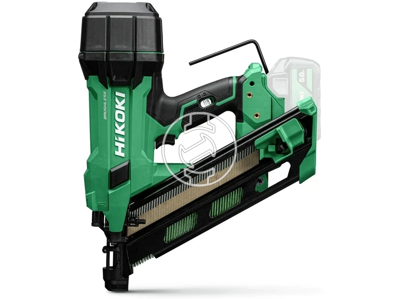 Kép: Akkus legrugos keret szegezo 30D-fej 50-90mm szeg tar 50 szog 27szogsec 5Ah 30-34 37Kg HSC LED akku es tolto nelkul.webp