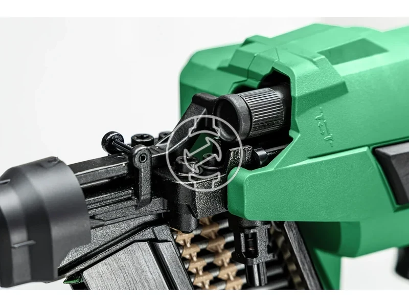 Kép: Akkus legrugos keret szegezo 30O-fej 50-90mm szeg szerszam nelkul apolas mentes allithato belovesi melyseg 5Ah 21 38Kg HSC LED.webp