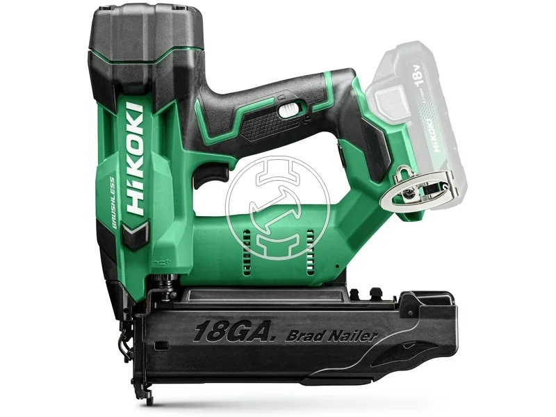 Kép: Akkus legrugos tuszegezo 18Ga 32-65 mm 3 lovessec 1.4-1.65mm szeg atmero 2xBSL1820MUC18YFSL 3.4kg ajandek vedoszemuveg vedokupak akku vedo.webp