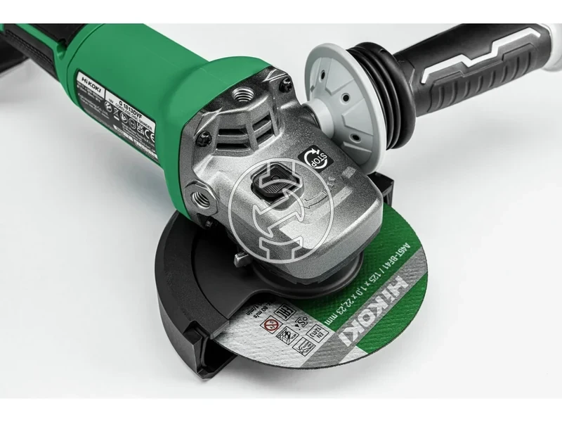 Kép: Akkus sarokcsiszolo 900W BASIC 125mmAlso kapcsoloUVP elektr. fekaut.fordulatszerszammentes burkolat allitas3Kg.webp