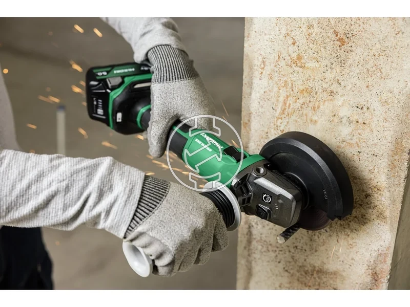 Kép: Akkus sarokcsiszolo 900W HSC 125mmCsuszo kapcsolo UVP elektr. fekaut.fordulatszerszammentes burkolat allitas 3KgBSL1850MAx2.webp