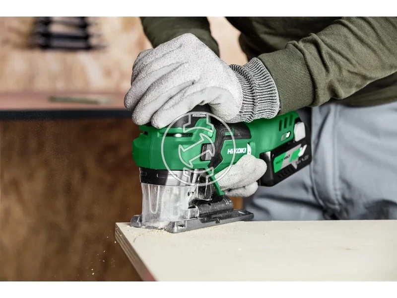 Kép: Akkus szurofuresz 3 fokozatban allithato elotolas Fa 160mm lagyacel 10mm INOX 32mm koriv 25mm Max. vagasi szog 45Uresjarati loketszam 800 - 3500min 27Kg.webp